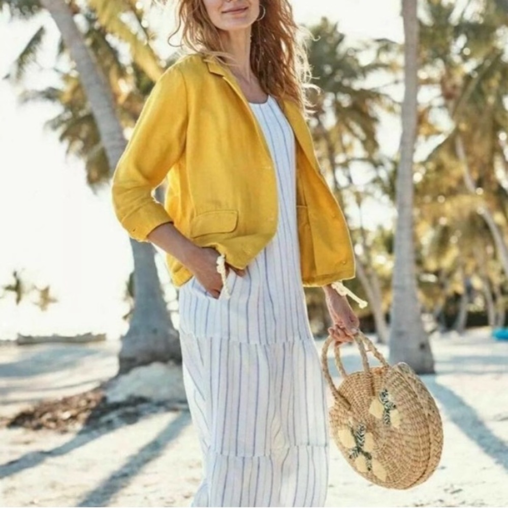 J Jill Linen Blazer